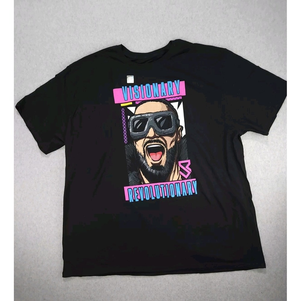 NEW Men's WWE‎ Black Seth Freakin Rollins Visionary T-Shirt Wrestling Adult 4XL